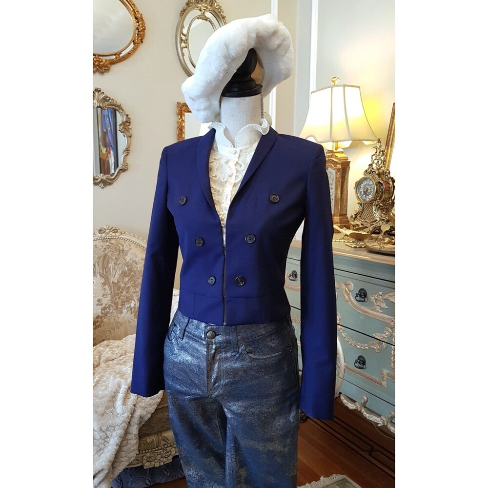 Alexander McQueen Blue Tailcoat jacket, IT 40, NEW